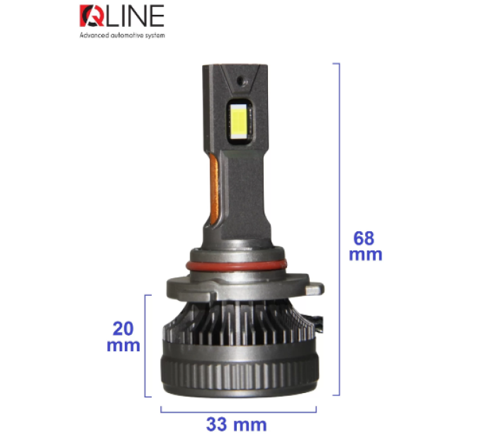 Світлодіодні лампи QLine DualVision 65W HB3 6000K (2шт.)