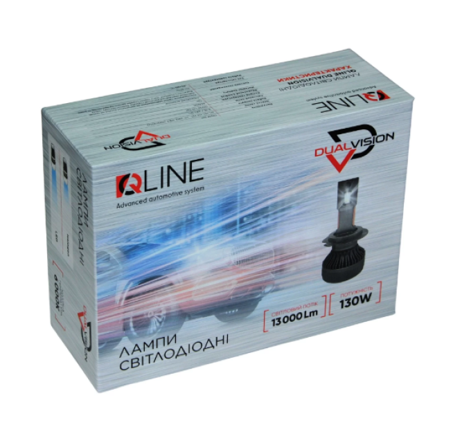 Світлодіодні лампи QLine DualVision 65W HB3 6000K (2шт.)
