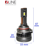 Світлодіодні лампи QLine DualVision 65W HIR2 6000K (2шт.)
