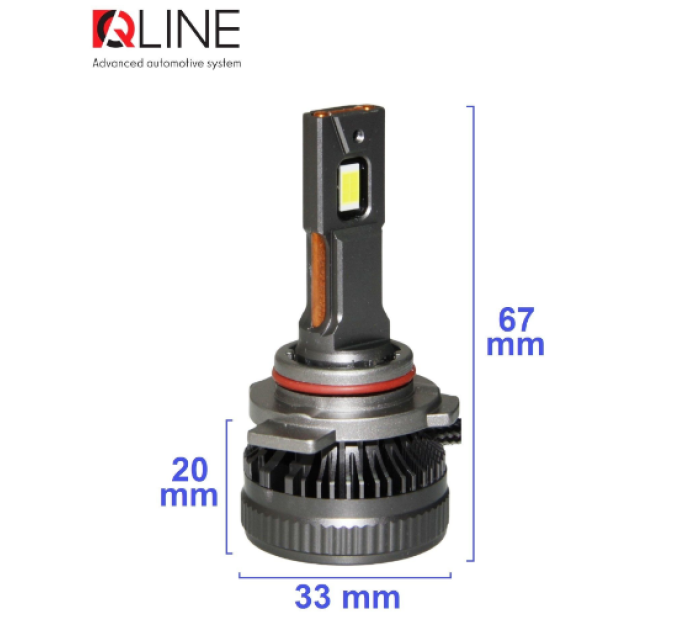 Світлодіодні лампи QLine DualVision 65W HIR2 6000K (2шт.)