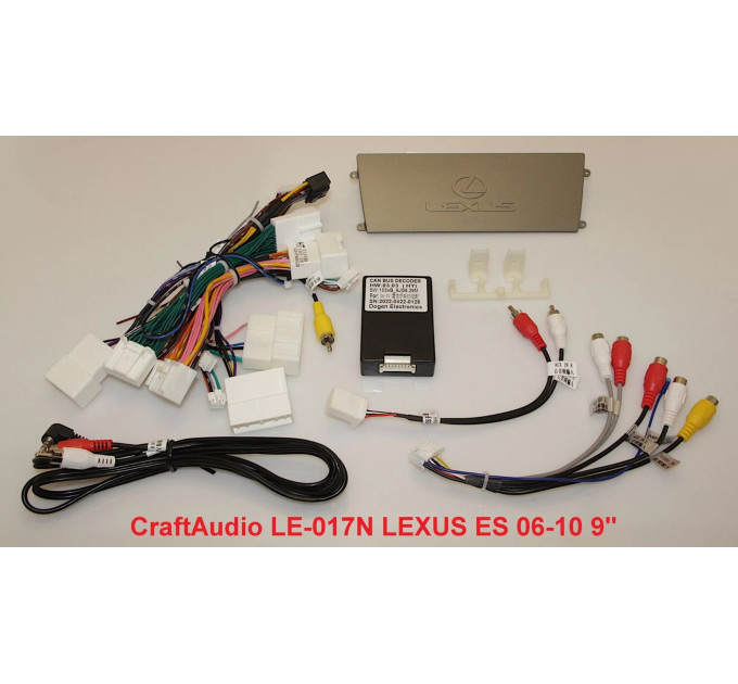 Рамка перехідна з проводкою CraftAudio LE-017N LEXUS ES 06-10 9"