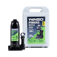 Домкрат гідравлічний пляшковий Winso 5т 195-380мм у кейсі 170510