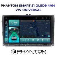 Штатная магнитола PHANTOM SMART S1 QLED9 4/64 VW Universal