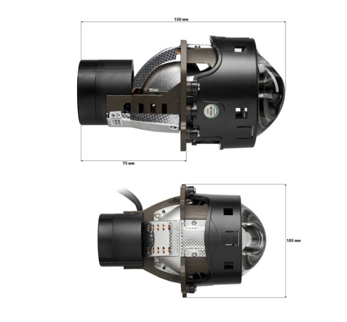 Світлодіодні лінзи Bi-LED Kamiso LASER DLPD-04-01 5500K 66/80W