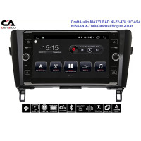 Штатна магнітола CraftAudio MAXYLEAD NI-22-478 10" 4/64 NISSAN X-Trail/Qashkai/Rogue 2014+