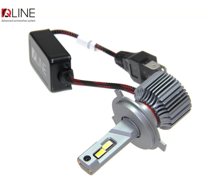 Світлодіодні лампи QLine Ultra +200% 55W H4 6000K 12V
