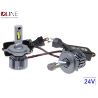 Світлодіодні лампи QLine Ultra +200% 55W H4 6000K 24V Світлодіодні лампи QLine Ultra +200% 55W H4 6000K 24V