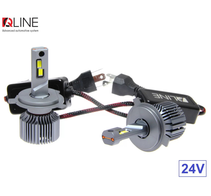 Світлодіодні лампи QLine Ultra +200% 55W H4 6000K 24V