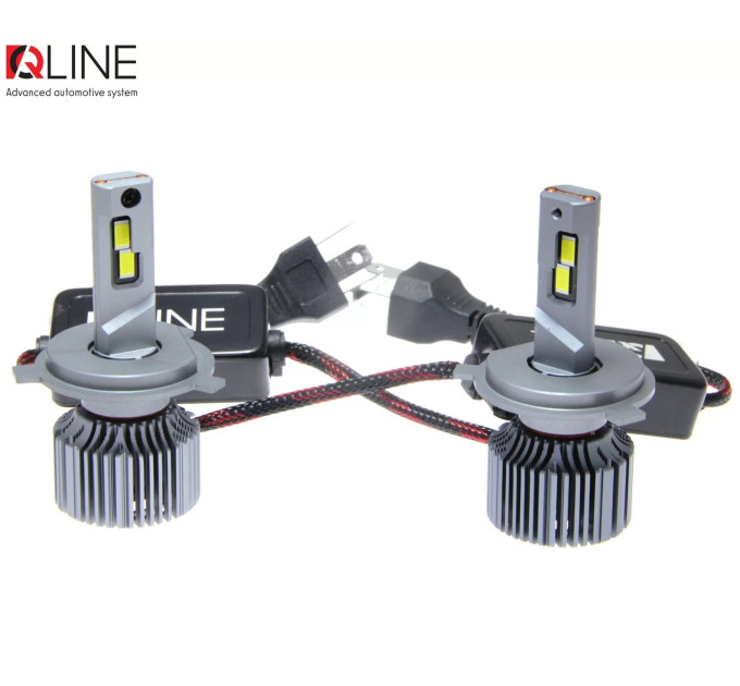 Світлодіодні лампи QLine Ultra +200% 55W H4 6000K 24V