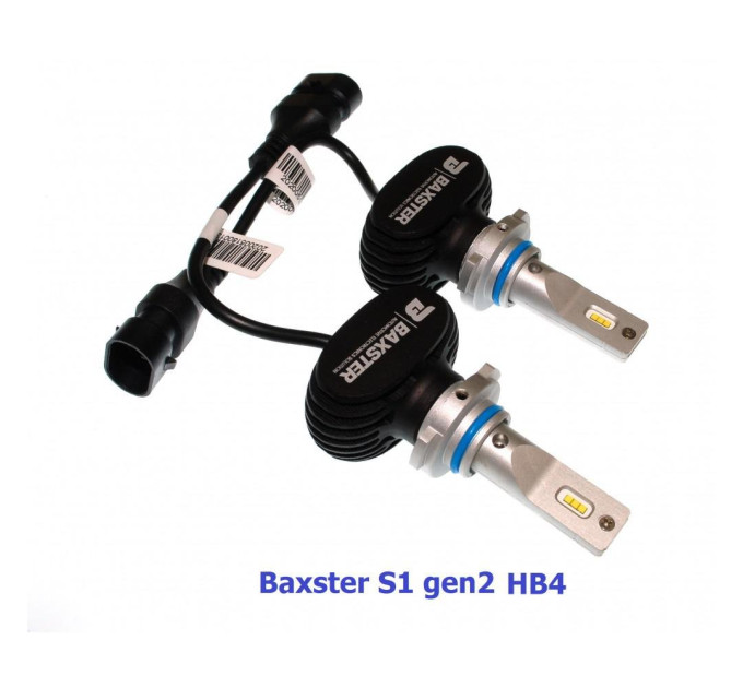 Світлодіодні лампи Baxster S1 gen2 HB4 (9006) 5000K