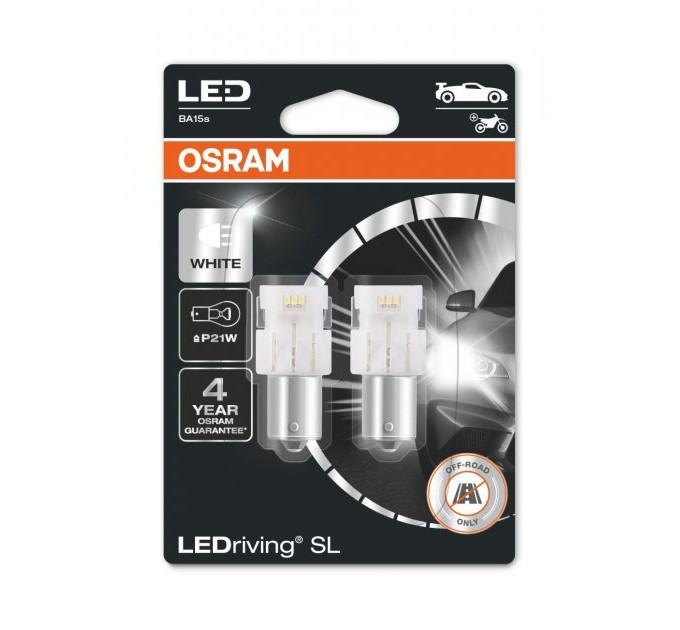 Світлодіодні лампи OSRAM LEDriving SL 7506DWP-02b P21W 12V BA15s 6000K