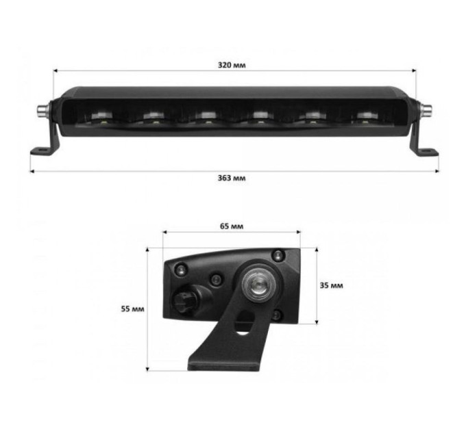 Світлодіодна фара OPPLIGHT 60watt 10-30V IP68 (opl-47-60W)