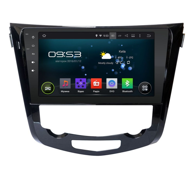 Штатна магнітола Incar AHR-6281A4 для Nissan Qashqai, X-Trail 2014+ Climat