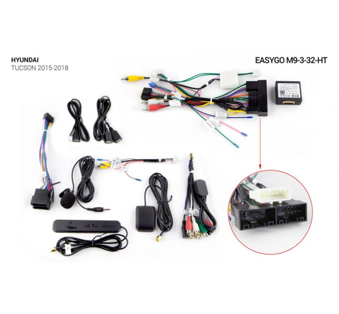 Штатна магнітола EasyGo M9-3-32-HT Hyundai Tucson 2015-2018
