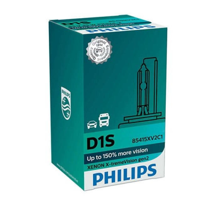 Ксенонова лампа Philips Xenon X-treme Vision gen2 D1S 85415XV2C1 35W PK32d-2