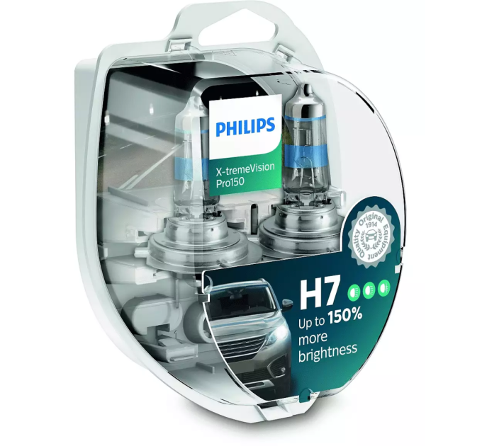 Комплект галогенних ламп Philips X-tremeVision Pro 12972XVPS2 H7 55W