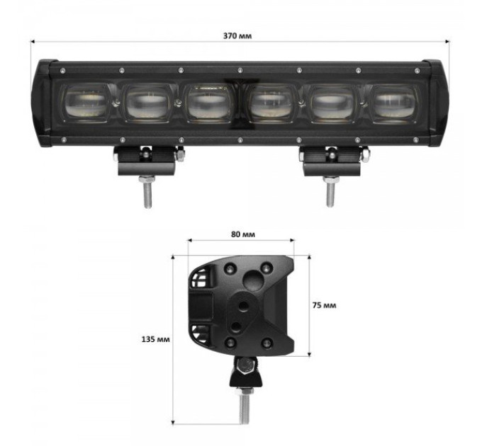 Світлодіодна фара StarLight 60watt 10-30V IP68 (lsb-lens-60W)