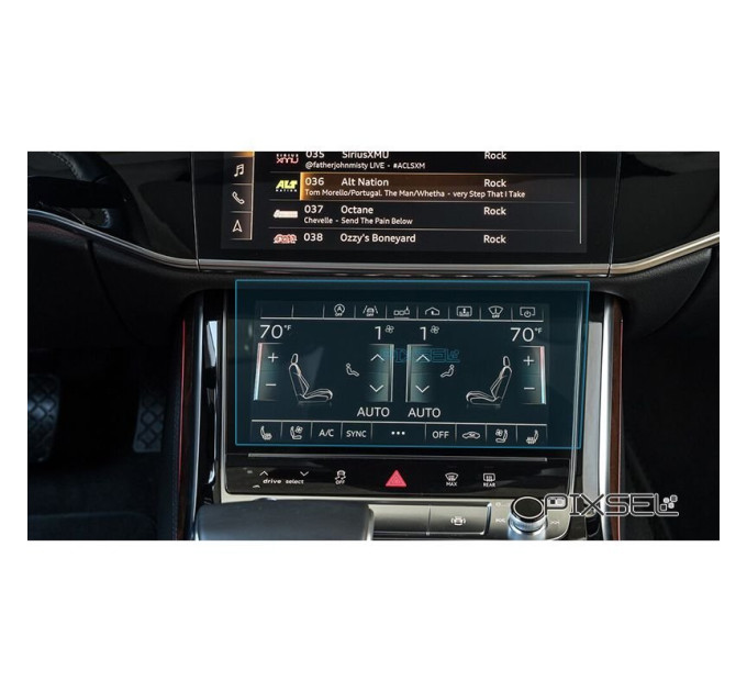 Захисне скло на клімат контроль Audi A8 / S8 2018- (гартоване) Pixsel AUDI-1254-T