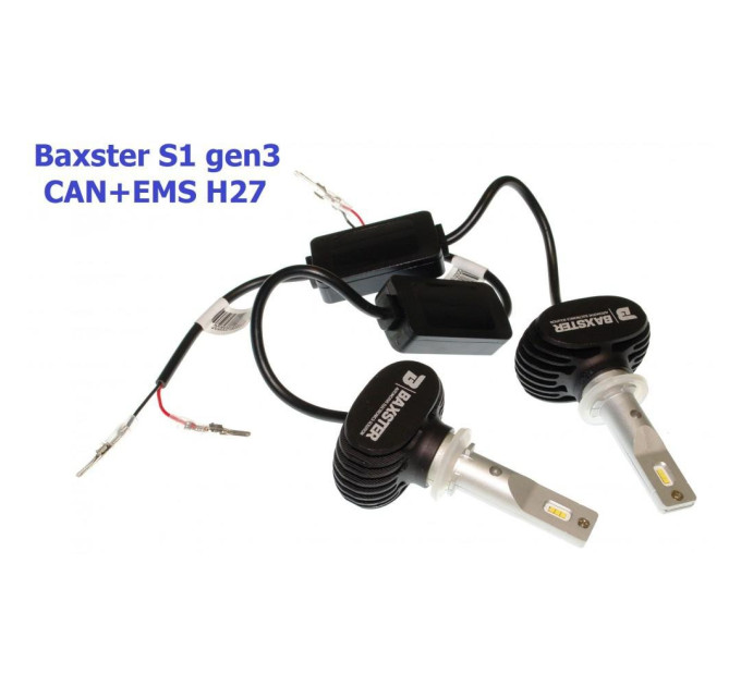 Світлодіодні лампи Baxster S1 gen3 H27 5000K CAN+EMS