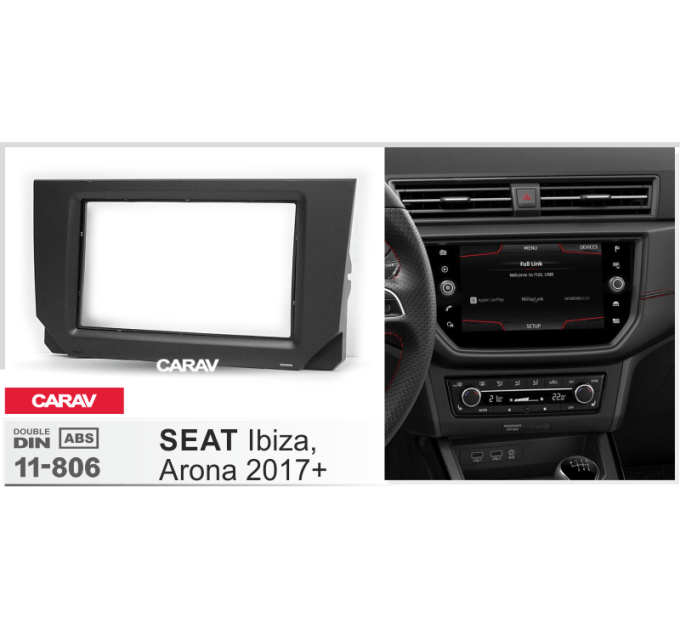 Перехідна рамка CARAV 11-806 SEAT Ibiza, Arona 2017