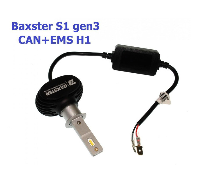 Світлодіодні лампи Baxster S1 gen3 H1 6000KCAN+EMS