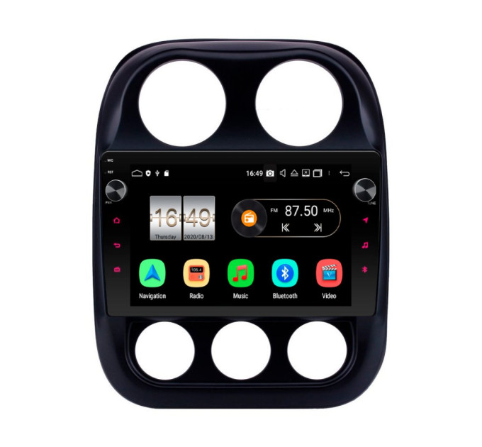 Штатна магнітола Torssen Jeep Compas/Patriot 10-16 MP10232 круговий огляд