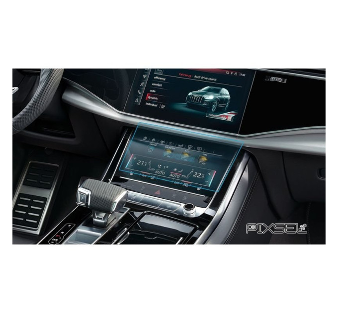 Захисне скло на клімат контроль Audi Q8 / SQ8 / RSQ8 2018- (гартоване) Pixsel AUDI-9452-T