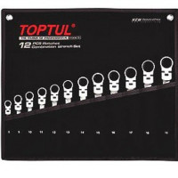 Набір ключів комбінованих з тріскачкою TOPTUL GPAQ1204 Набір ключів комбінованих з тріскачкою TOPTUL GPAQ1204