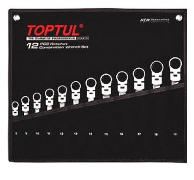 Набір ключів комбінованих з тріскачкою TOPTUL GPAQ1204