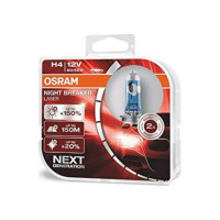 Комплект галогенних ламп OSRAM Night Breaker LASER NG 64193NL-HCB H4 60/55W 12V P43T Комплект галогенних ламп OSRAM Night Breaker LASER NG 64193NL-HCB H4 60/55W 12V P43T