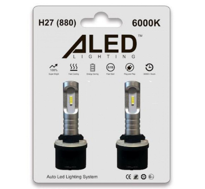 Світлодіодні лампи ALed H27 6000K 12W H27A01