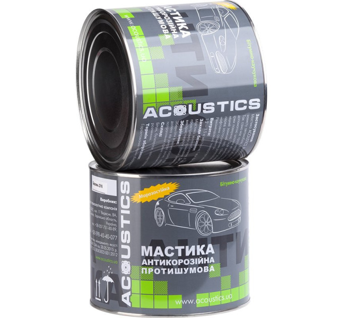 Мастика Acoustics Антикорозія банка 0.8л