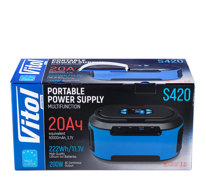 Портативна зарядна станція Vitol S420