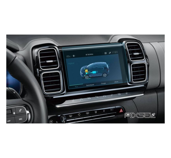 Захисне скло на монітор Citroen C5 Aircross 2018- (гартоване) Pixsel CN-3721-T