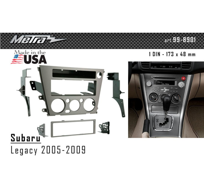 Перехідна рамка Subaru Legacy Metra 99-8901