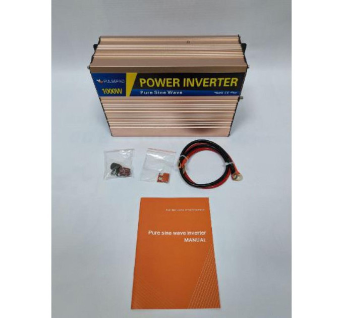 Автомобільний інвертор Pulsepad PSW-1000 12V 1000W PURE SINE WAVE