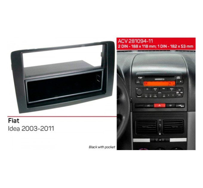 Перехідна рамка Fiat Idea ACV 281094-11