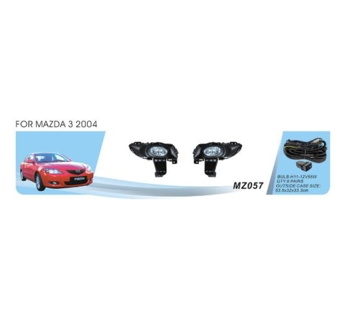 Протитуманні фари Vitol MZ-057 Mazda 3 2004-07 ел.проводка