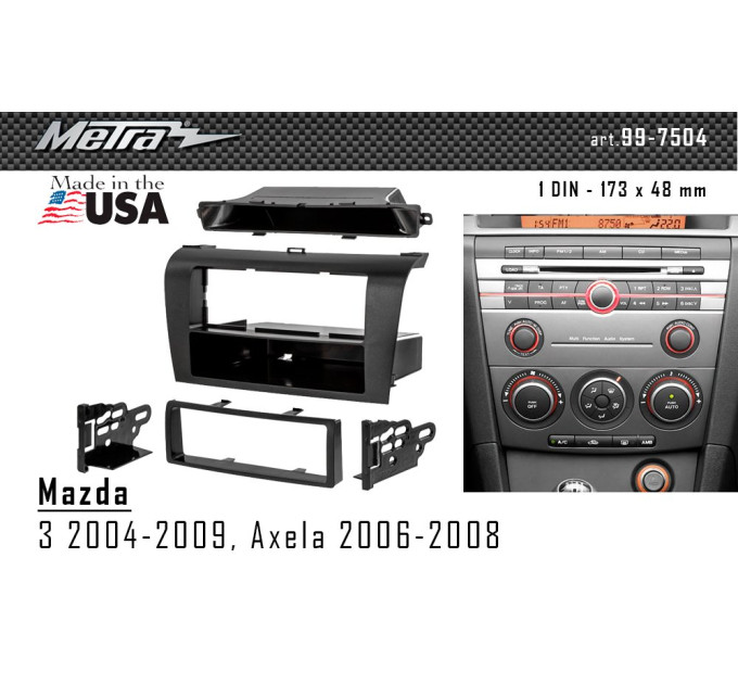 Перехідна рамка Mazda 3, Axela Metra 99-7504
