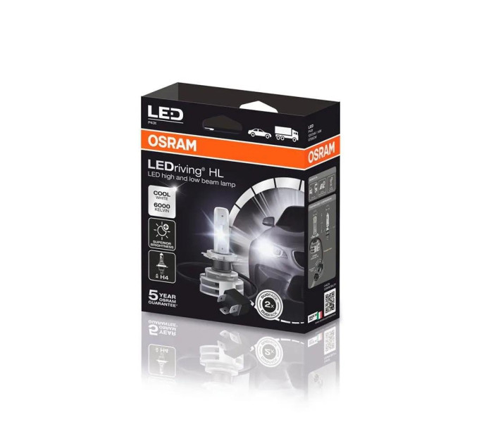 Світлодіодні лампи OSRAM 9726CW LEDriving H4 14W 12-24V 6000K