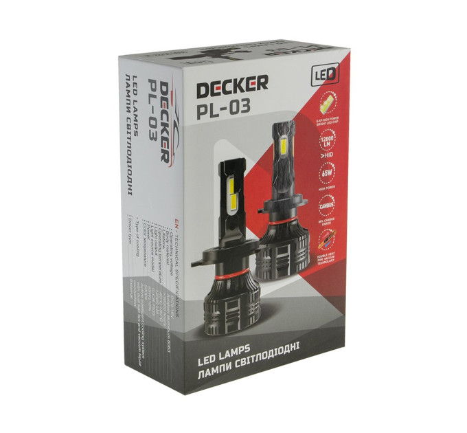 Світлодіодні лампи Decker LED PL-03 5K H13 H/L