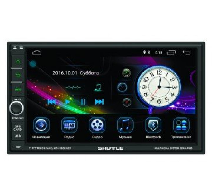 Автомагнітола Shuttle SDUA-7050 Black/Multicolor