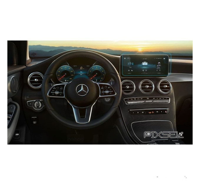 Захисне скло на панель приладів Mercedes GLC-Class 2019- (матове) Pixsel MB-3171-M