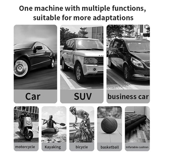 Автомобільний компресор CHAROME T1 Smart Tyre Air Pump