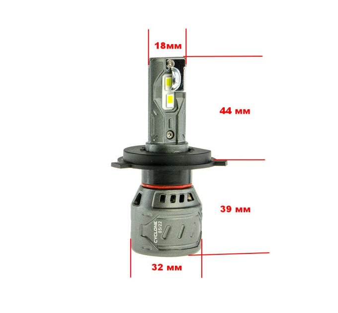 Світлодіодні лампи Cyclone LED H4 H/L 6000K type 28