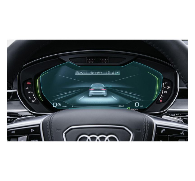 Захисне скло на панель приладів Audi A8 / S8 2018- (глянсове) Pixsel AUDI-4356-H
