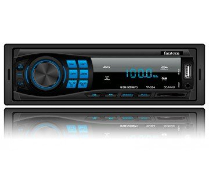 Автомагнітола Fantom FP-304 Black/Blue