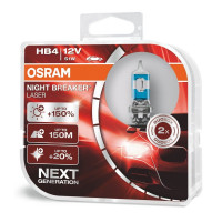 Комплект галогенних ламп OSRAM Night Breaker LASER NG 9006NL-HCB 51W HB4 12V P22d Комплект галогенних ламп OSRAM Night Breaker LASER NG 9006NL-HCB 51W HB4 12V P22d