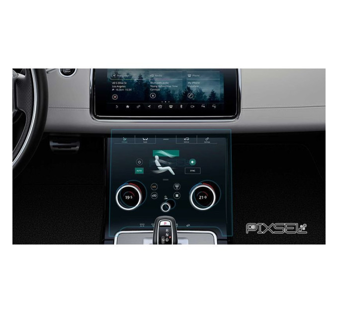 Захисне скло на клімат контроль Land Rover Velar 2017-2019 (глянсове) Pixsel RR-2387-H