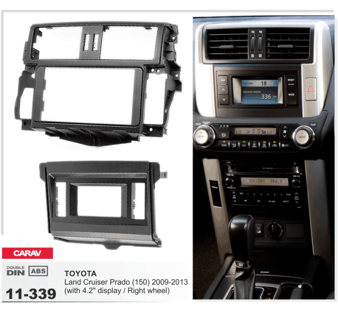 Перехідна рамка Toyota Land Cruiser Prado 150 Carav 11-339